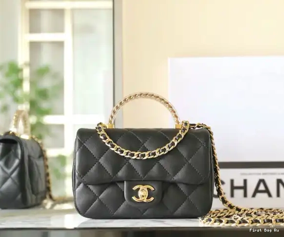 First Bag Ru HANDLE BAG WITH TOP CHANEL FLAP 0703